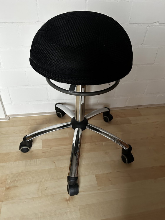 Image 1 of Stool With Wheels Height Adjustable