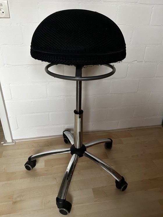 Image 1 of Stool With Wheels Height Adjustable