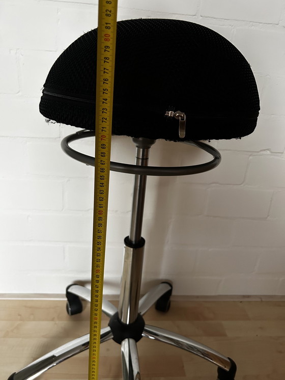 Image 1 of Stool With Wheels Height Adjustable