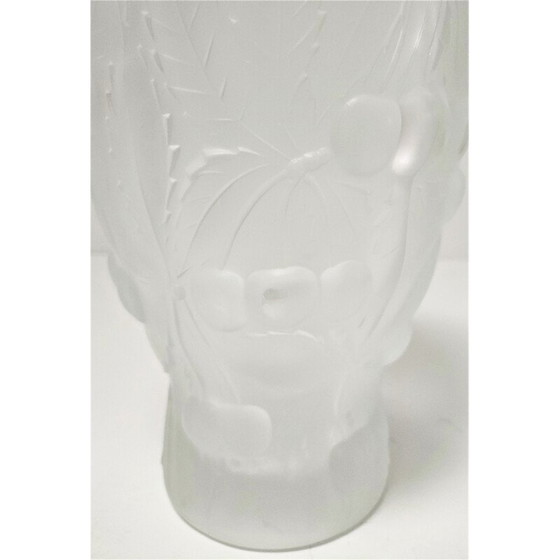 Image 1 of Vintage pressed glass vase by Josef Inwald