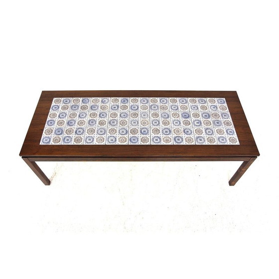 Image 1 of Vintage coffee table in ceramic and rosewood, Denmark 1960