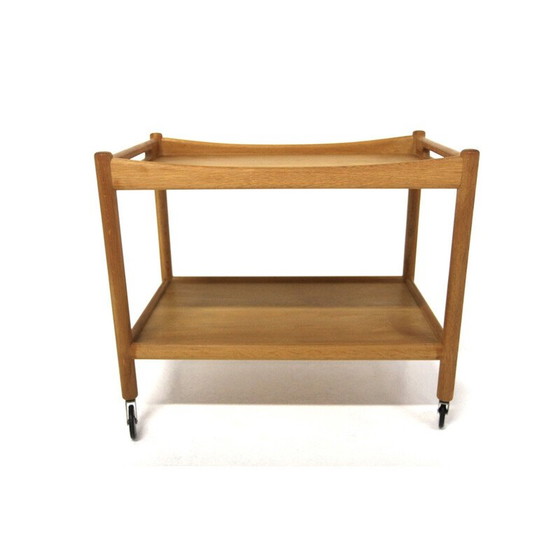 Image 1 of Vintage oak trolley by Hans J Wegner for Andreas Tuck, Denmark 1950