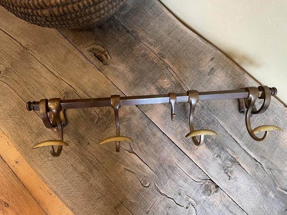 Image 1 of Sturdy Heavy Brass Coat Stand French