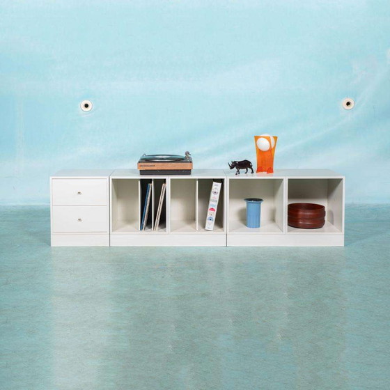 Image 1 of Vintage Pastoe Q-bus nightstands, Minimalist cabinets