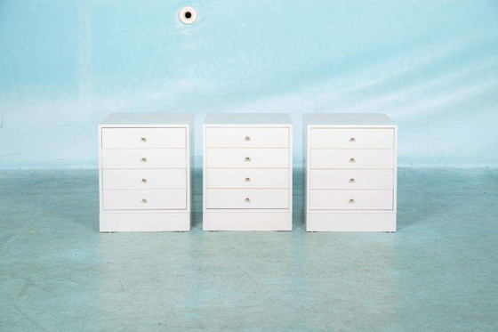 Image 1 of Vintage Pastoe Q-bus nightstands, Minimalist cabinets