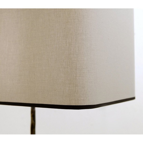 Image 1 of Vintage wrought iron floor lamp with magazine rack