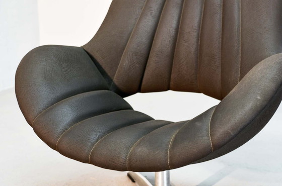 Image 1 of Romefa, Attractive Brown faux leather armchair