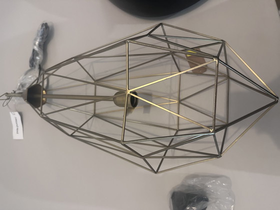 Image 1 of Pols Potten L brass diamond lamp