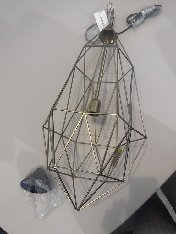 Image 1 of Pols Potten L brass diamond lamp