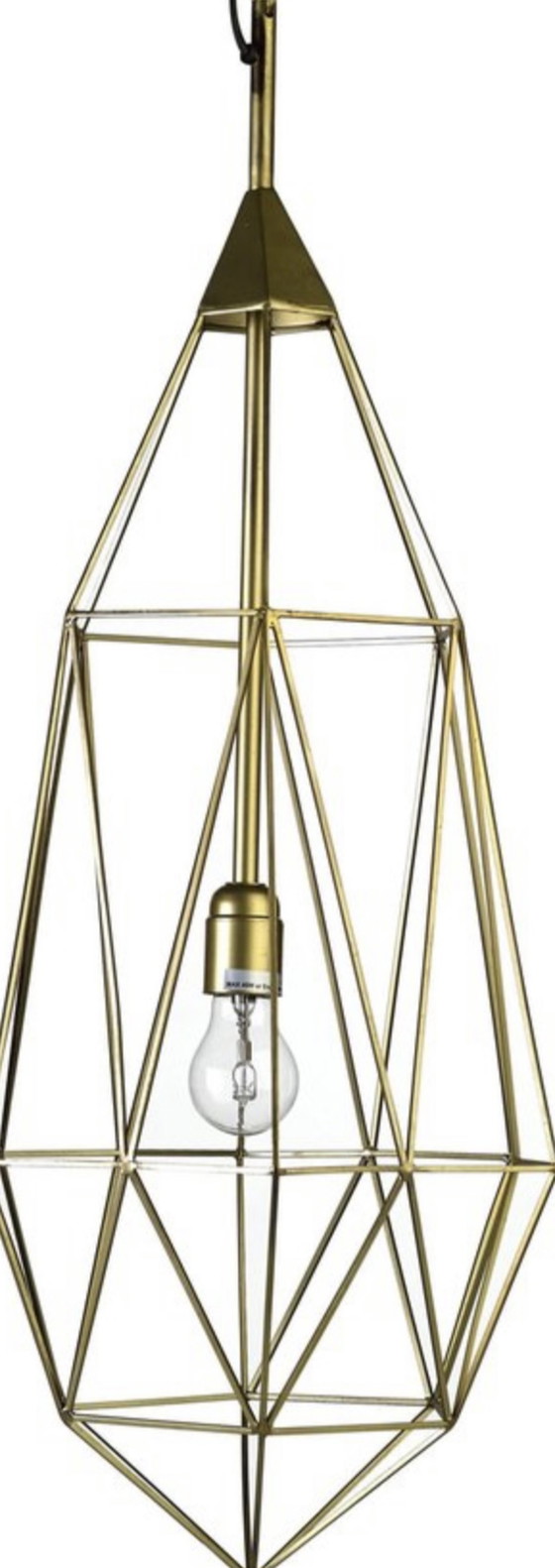 Image 1 of Pols Potten L brass diamond lamp