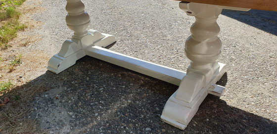 Image 1 of Table Blank Wood. White Cloister Table