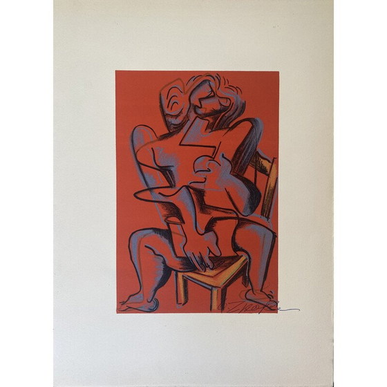 Image 1 of Litografía antigua "Los trabajos de Hércules" de Zadkine