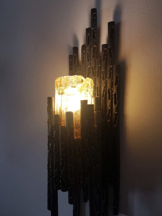 Image 1 of Brutalist wall lamp by Marcello Fantoni