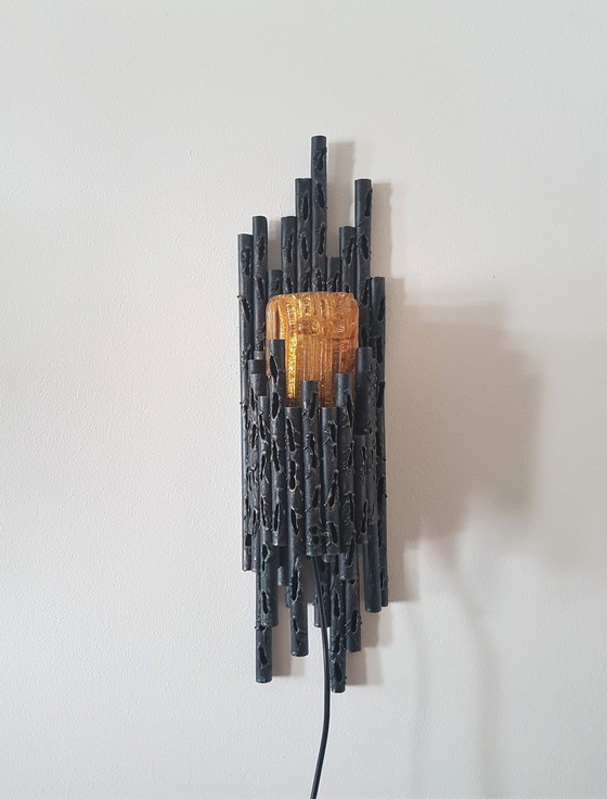 Image 1 of Brutalist wall lamp by Marcello Fantoni