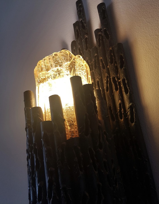 Image 1 of Brutalist wall lamp by Marcello Fantoni