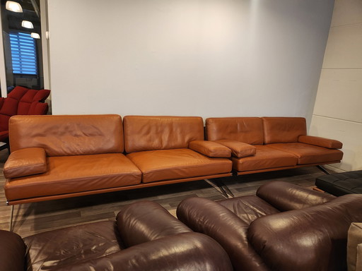 De Sede Ds-60 , 3-Seater Sofa + 2.5-Seater Sofa In Brown Leather