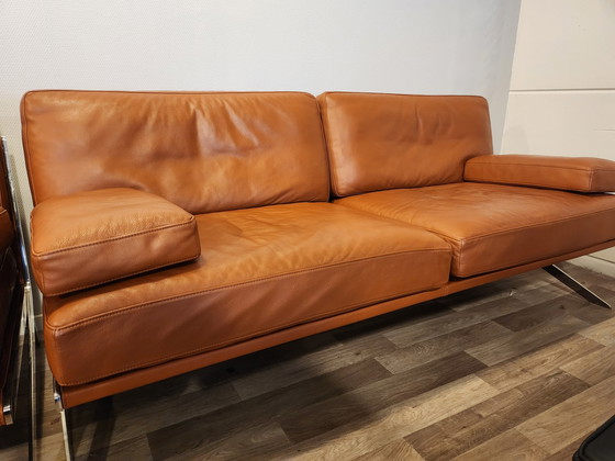 Image 1 of De Sede Ds-60 , 3-Seater Sofa + 2.5-Seater Sofa In Brown Leather