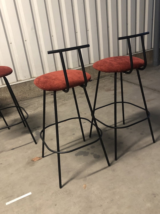 Image 1 of Design By Richard Hutten 4 X Bar Stools Model Pi