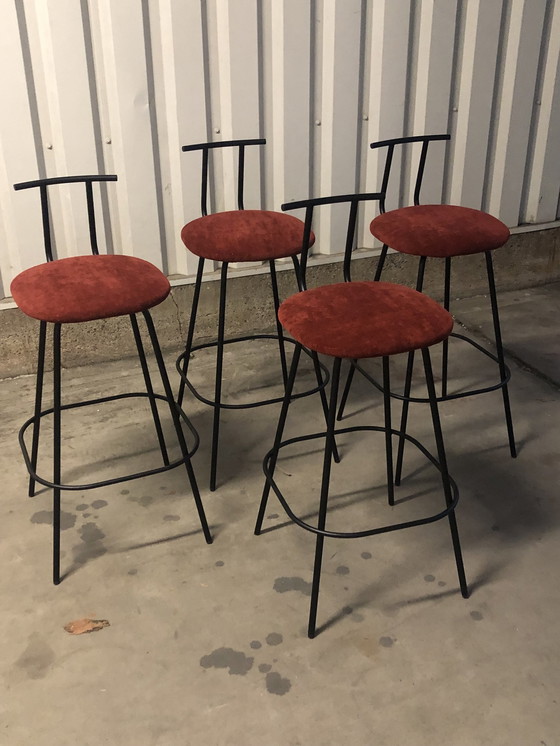 Image 1 of Design By Richard Hutten 4 X Bar Stools Model Pi