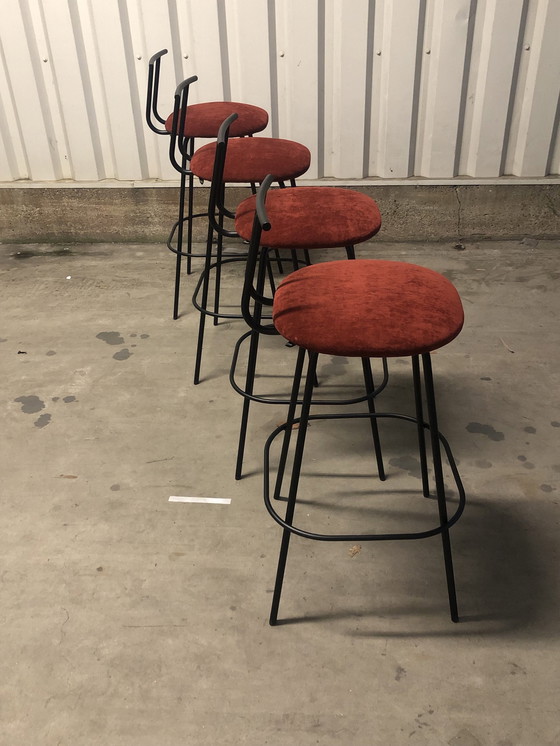 Image 1 of Design By Richard Hutten 4 X Bar Stools Model Pi