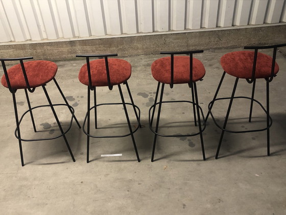 Image 1 of Design By Richard Hutten 4 X Bar Stools Model Pi