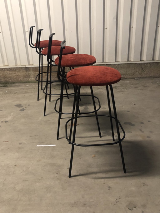 Design By Richard Hutten 4 X Bar Stools Model Pi