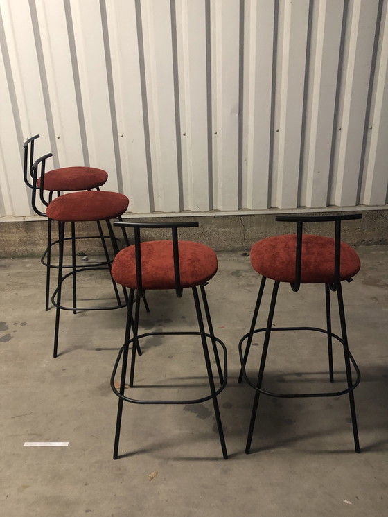 Image 1 of Design By Richard Hutten 4 X Bar Stools Model Pi