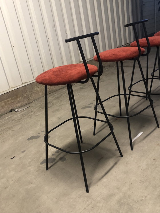 Image 1 of Design By Richard Hutten 4 X Bar Stools Model Pi