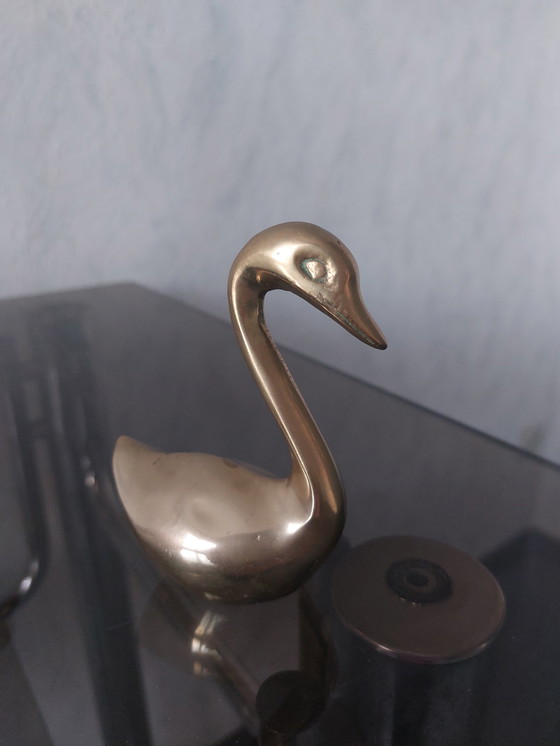 Image 1 of 3x Brass Ducks