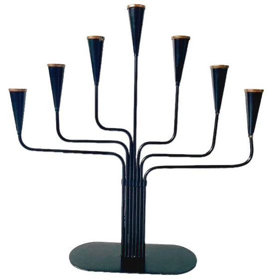 Image 1 of Mid - Century Ystad-Metall candlestick Gunnar Ander 1960's