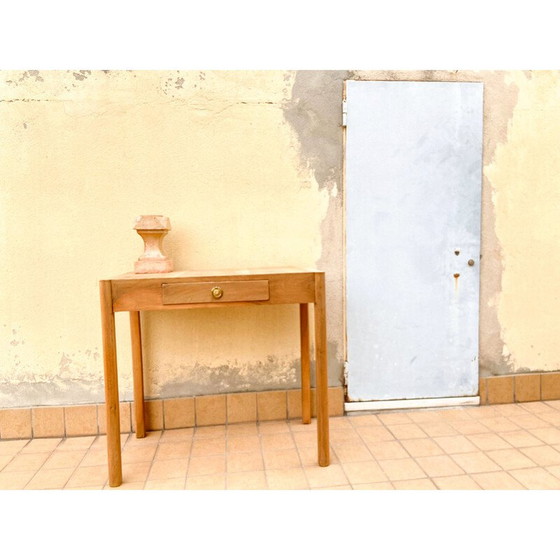 Image 1 of Consolle vintage in faggio con pannelli, Italia anni '50