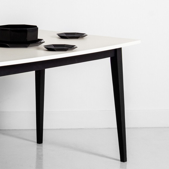 Image 1 of Set di 4 tavoli da pranzo in legno vintage