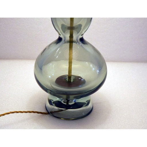 Vintage table lamp by Flavio Poli for Seguso Murano, 1950s