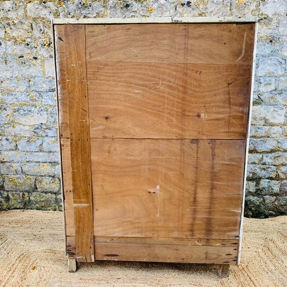 Image 1 of Credenza bianca vintage con 3 ante