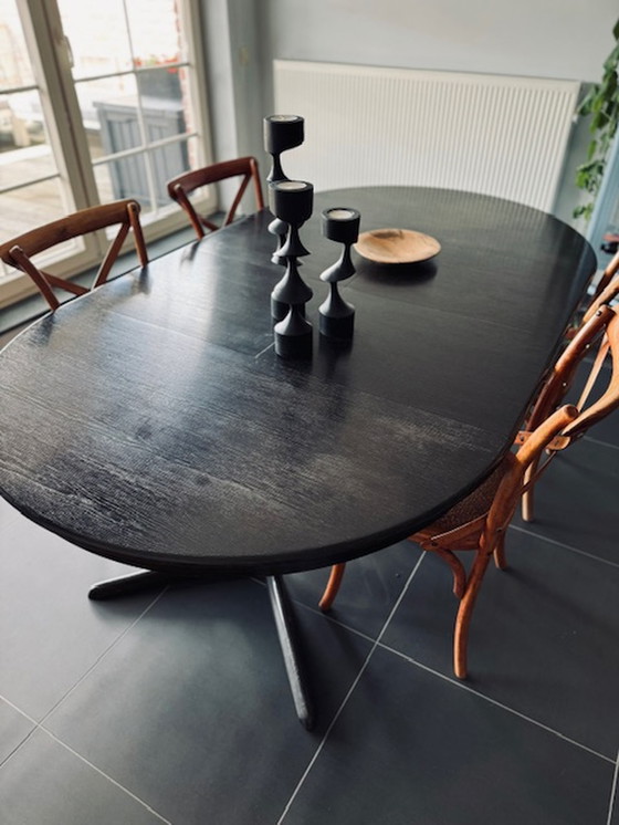 Image 1 of Mid - Century extendable dining table - Danish design