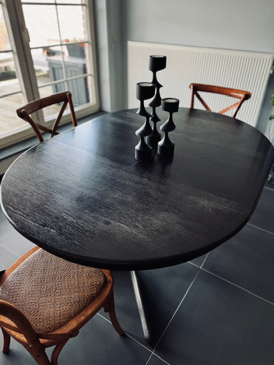 Image 1 of Mid - Century extendable dining table - Danish design