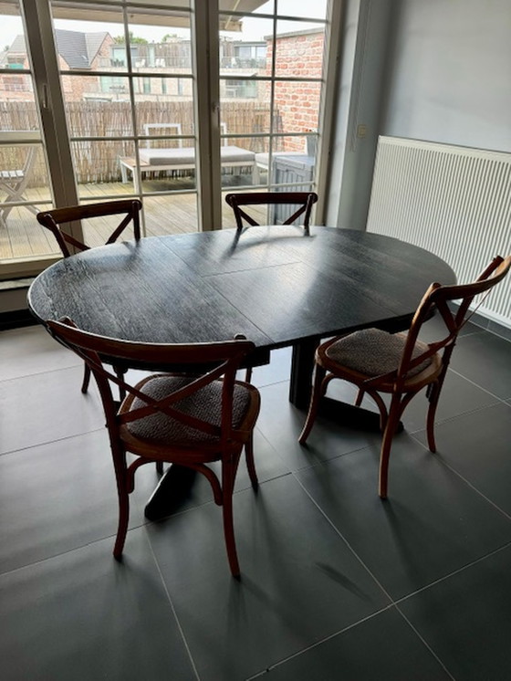 Image 1 of Mid - Century extendable dining table - Danish design