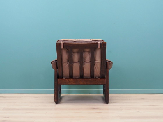 Image 1 of Leather Armchair, Danish Design, 1960S, Manufactured By Genega Møbler