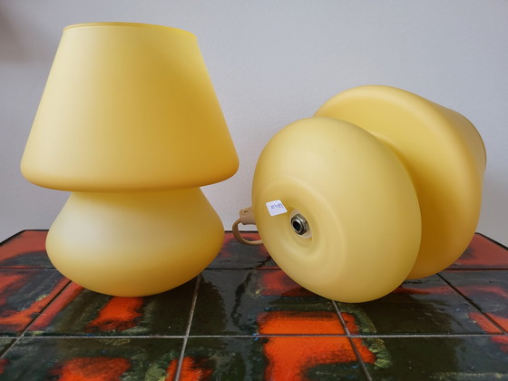 Image 1 of 2x Habitat ALPHA 2 mushroom table lamp