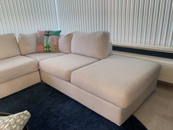 Image 1 of Goossens Beige Corner Sofa 5-Sits