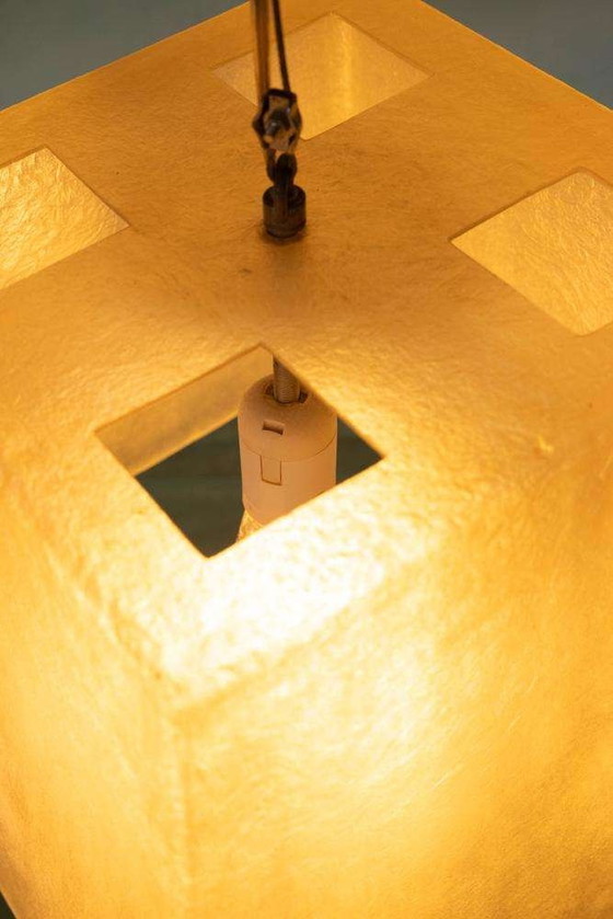 Image 1 of Minimalist vintage pendant lamp fiberglass, Roche Babois