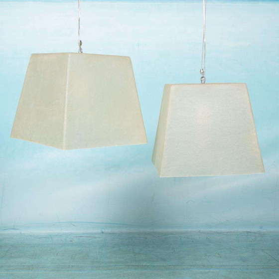 Image 1 of Minimalist vintage pendant lamp fiberglass, Roche Babois