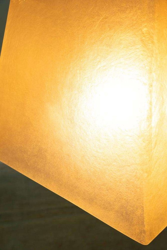Image 1 of Minimalist vintage pendant lamp fiberglass, Roche Babois