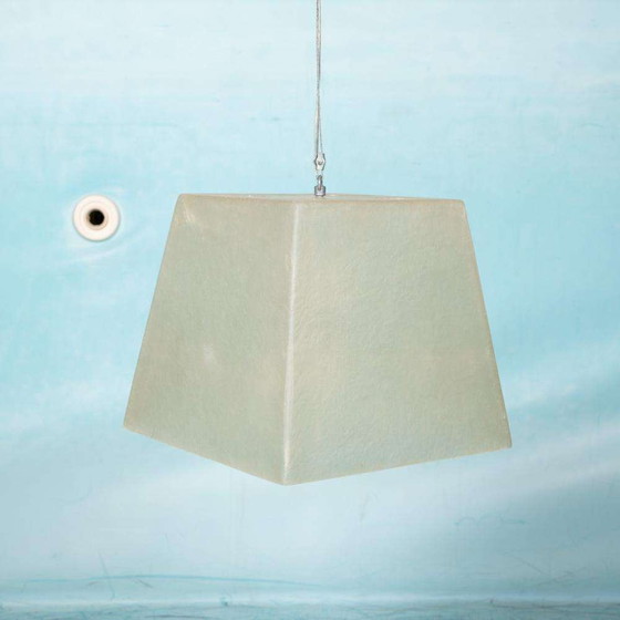 Image 1 of Minimalist vintage pendant lamp fiberglass, Roche Babois