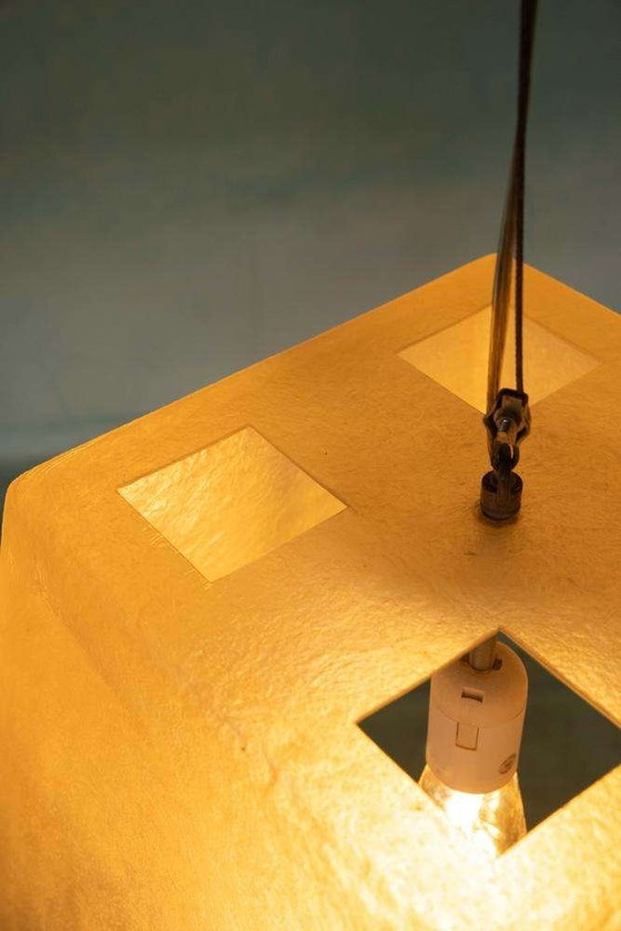 Image 1 of Minimalist vintage pendant lamp fiberglass, Roche Babois