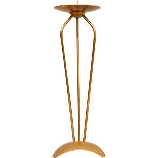 Vintage brass candlestick by Alfred Schäffer, Germany 1940