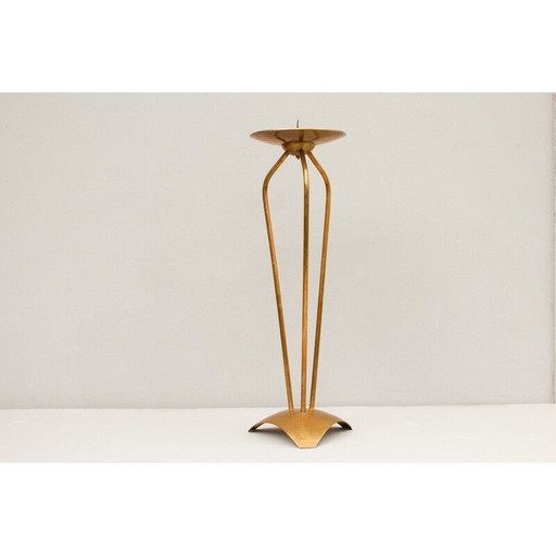 Vintage brass candlestick by Alfred Schäffer, Germany 1940