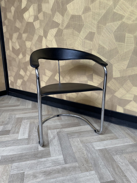 Image 1 of Cantilever Chairs With Armrests, Italian Design Canasta Van Arrben