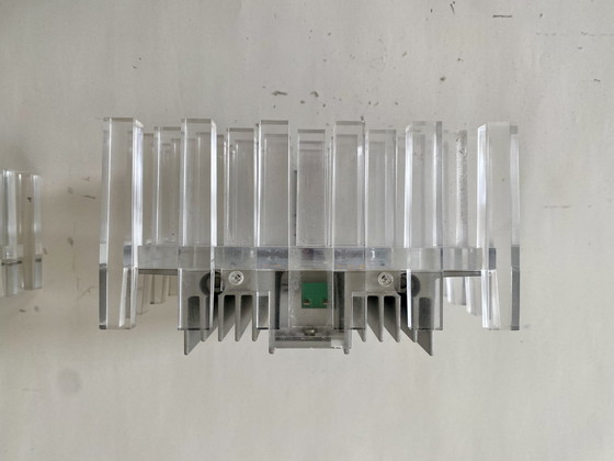 Image 1 of Pair Of Plexiglas Wall Lights Cini & Nils