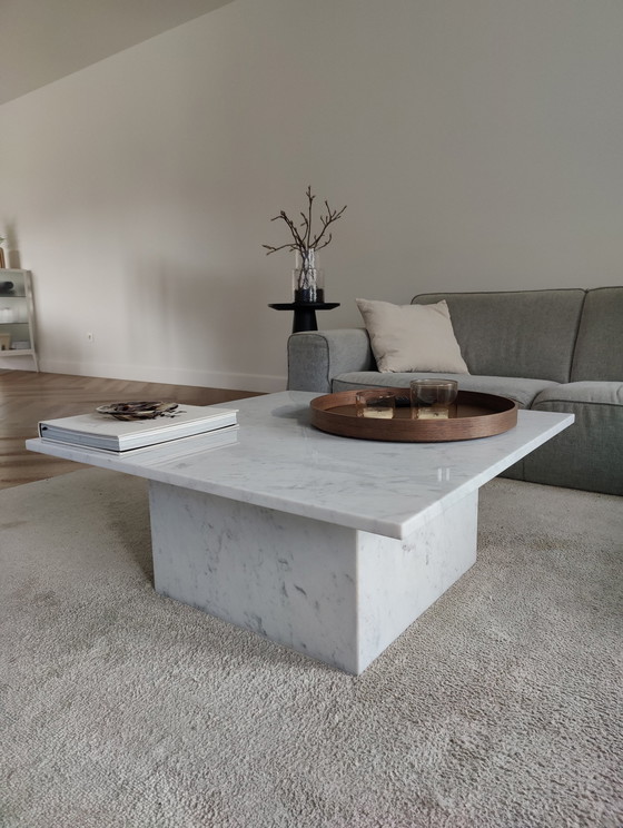 Image 1 of Carrara Marble Coffee Table